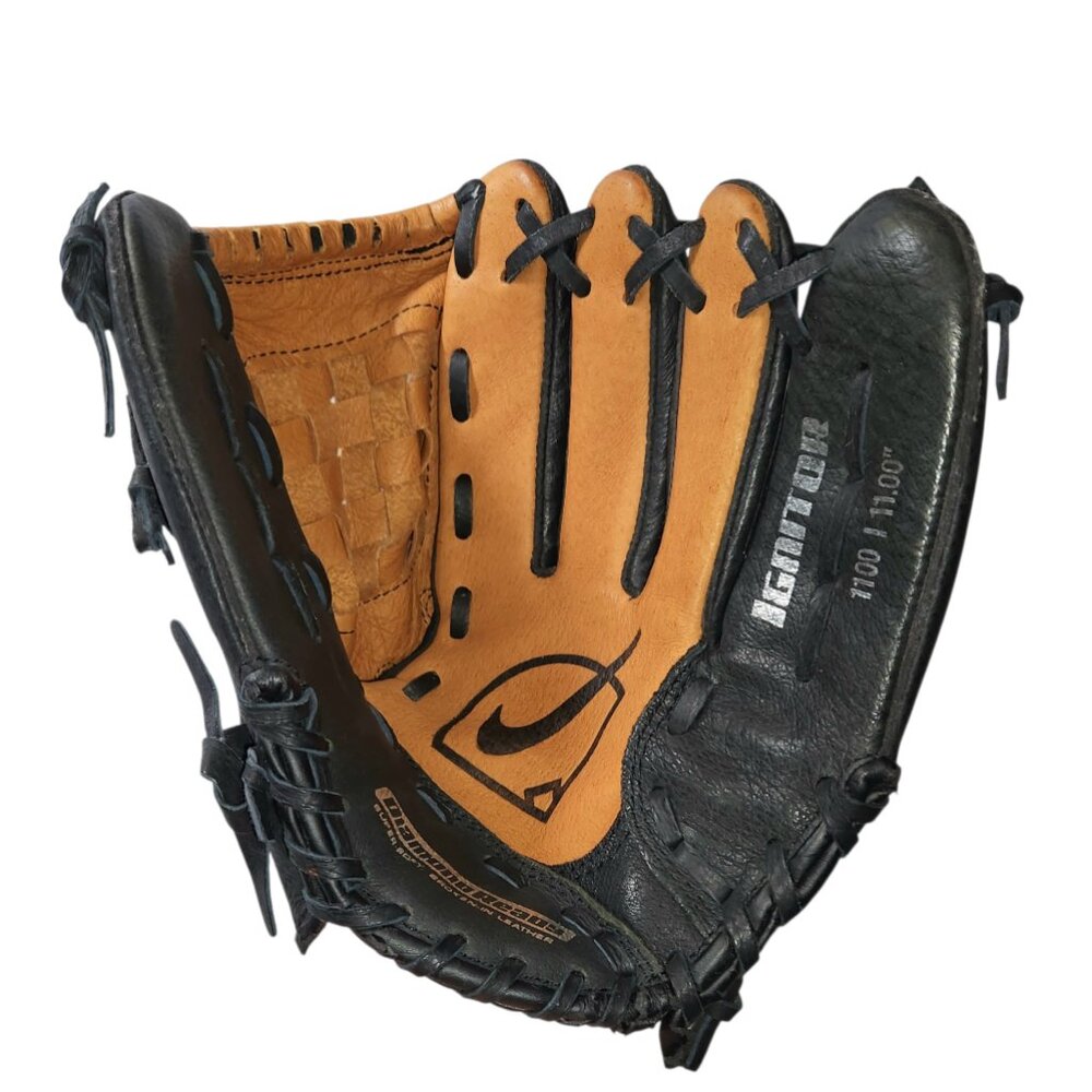 Nike Ignitor 1100 Baseball Glove 11" Right Hand Thrower Black Brown Leather